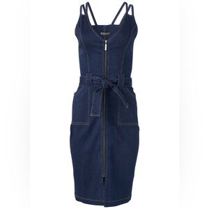 Denim Dress With Zipper Size 10